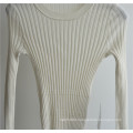 100% Wool Women Round Neck Knit Sweater